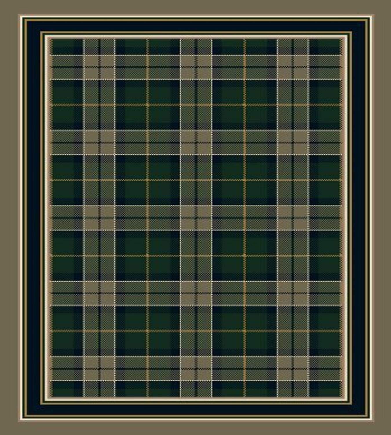 Milliken Milliken Signature Collection Magee Tartan Round Area Rug, 7'7" x 7'7", Sage