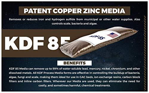 Premier Water Systems Oceanic Fleck 5600 Whole House Water Filtration System + KDF 85 | 10\"x 54\" Tank - 1.5 Cubic ft. of Coconut Shell Carbon (GAC)