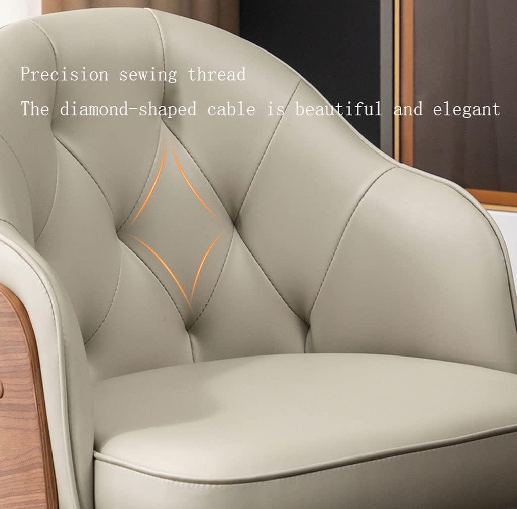 DUSXLX Kitchen Dining Room Chairs Set of 2 Modern Microfiber Leather High Back Padded Soft Seat Living Room Chairs with Beech Wooden Metal Legs (Color:)