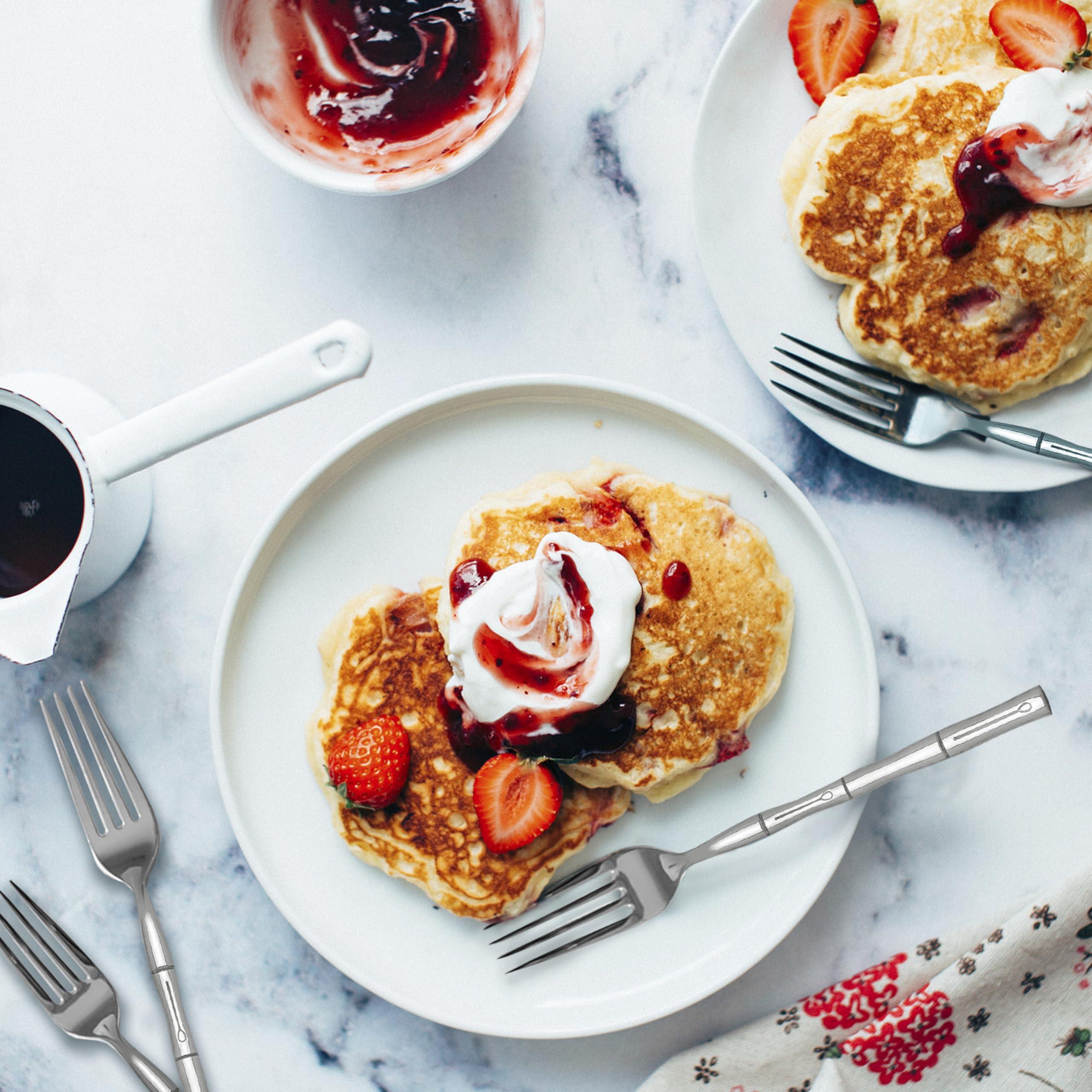 Hampton Forge Hampton Forge 20 Piece Bamboo Flatware Set, Silver