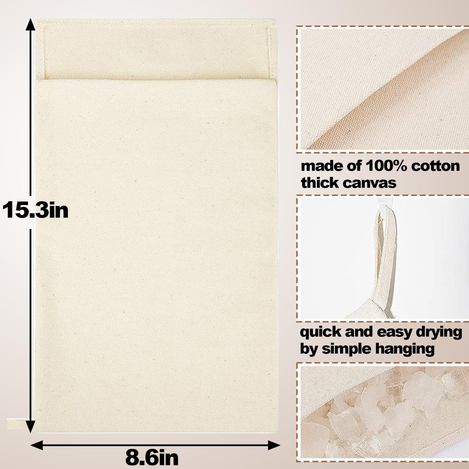 ANPHSIN Professional Lewis Ice Bags with Mallet Set,15.3 8.6 In Reusable Canvas Ice Crusher Bags with Wooden Mallet for Home Kitchen Bar Party Ice Crushing