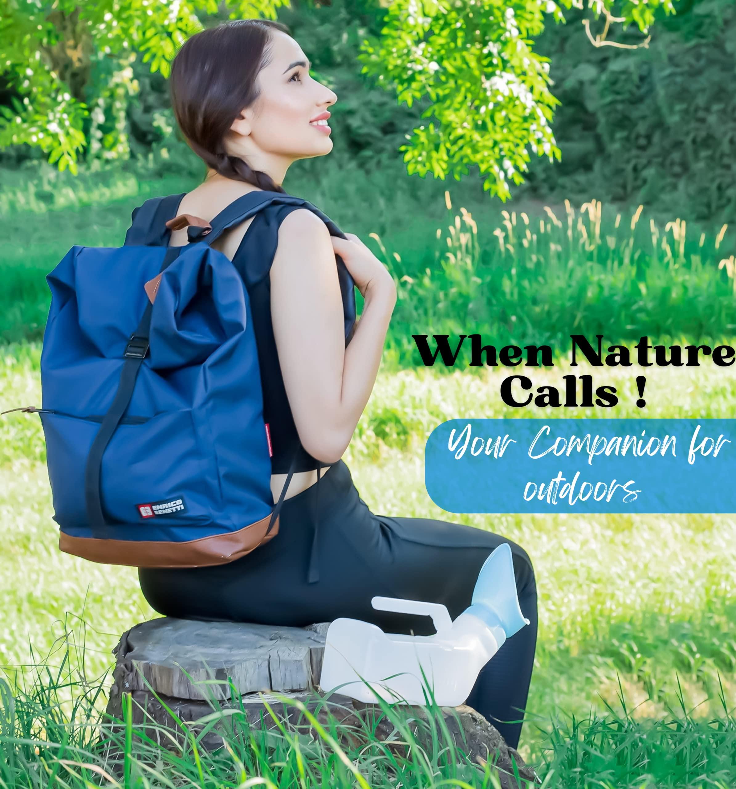 Innovative Designworks Female Urinal Spill Proof 32 oz (1 Pack) - Urinal for Women - Pee Funnel - Women Bed Pan - Portable Urinals for Women - Sturdy Female Urination Device for Car Travel, Road Trip Essentials