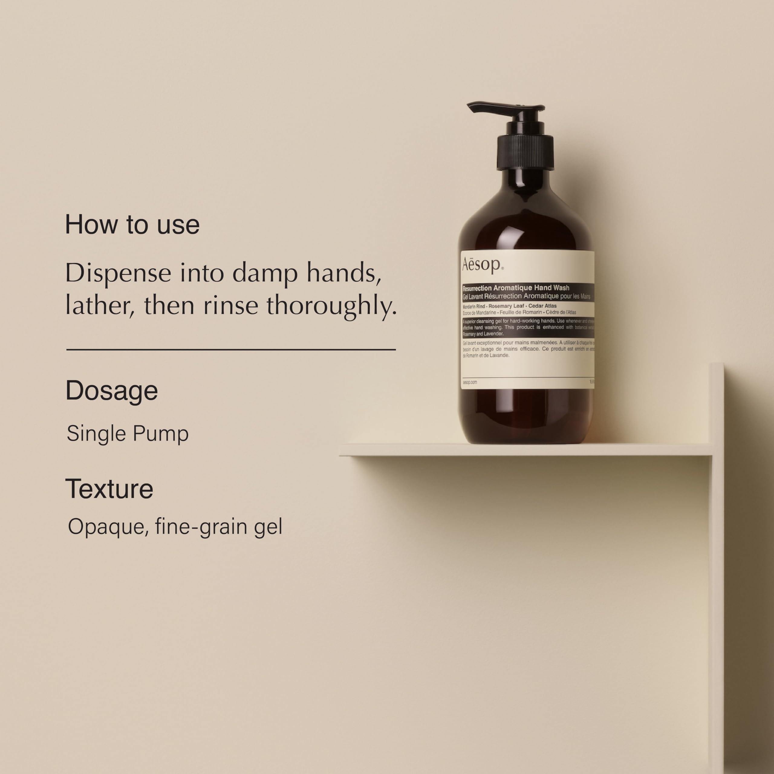 Aesop Aesop Resurrection Duet - Hand Wash + Hand Balm - Cleanse, Nourish and Soften Hands - 16.9 oz + 16.5 oz