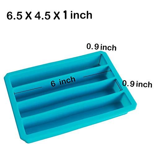 Webake Webake Silicone Ice Cube Trays for Water Bottles Ice Cube Mold 12 Cavity, Easy Release Long Ice Cube Sticks For Bottled Beverage, Soda, Sport Drinks, Burritos Egg, Pack of 3