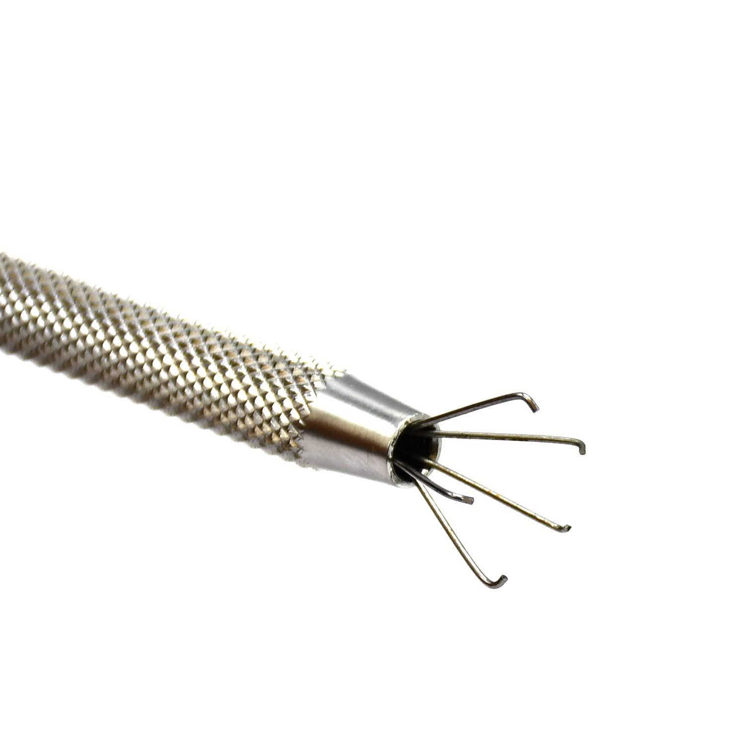 G.S Online Store 5 Prong Diamond Tweezers Gem Pick-Up Holder Tool, Catcher Grabber Jewelry Making Tool by G.S Online Store