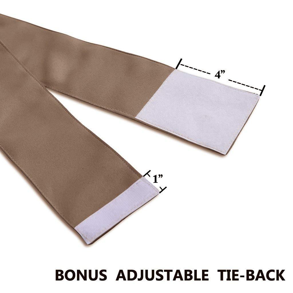 EcoDrapes EcoDrapes Room Darkening Double Pinch Pleat Blackout Curtains Panels Included Hooks Drapes (Coffee, 21 Inch Wide by 45 Inch Long- 1 Panel)