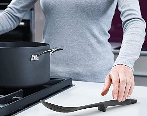 Joseph Joseph Joseph Joseph Elevate Carousel Nylon Kitchen Utensil Set with Rotating Storage Stand, 6-piece, Gray