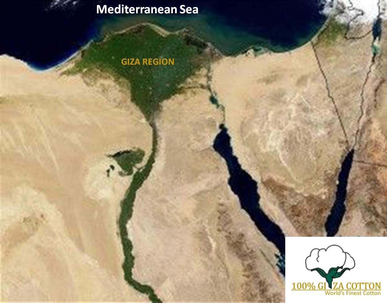 Lupsty My-100%-Certified-Giza-Cotton-Pillow-Sheet, Giza Egyptian Sheet Set Split King Size Size, Soft Sateen Weave, Breathable Fabric, Fits Upto 12-Inch Deep Pocket - Split King Size, Black