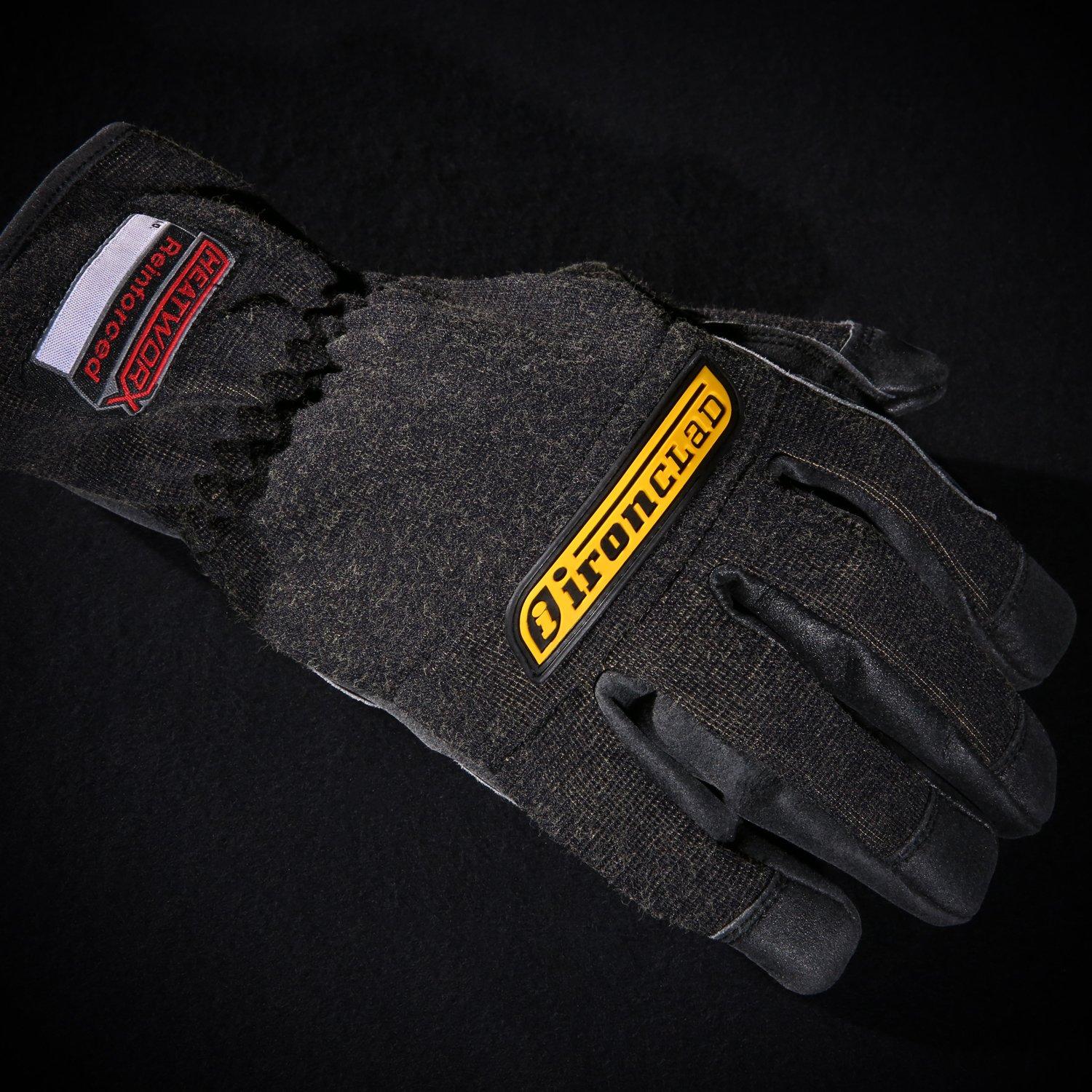 Ironclad Ironclad HEATWORX REINFORCED; Heat and Cut Resistant Gloves, Palm Heat Protection Rated up to 450°F, (1 Pair), Black