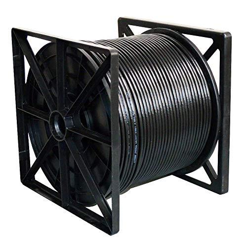 DRIPSTONE Dripstone 1000ft CAT6 Outdoor Direct Burial Solid Cable 23AWG Waterproof Wire HDPE Insulated Polyethylene (PE) for Indoor/Outdoor Installations, Black