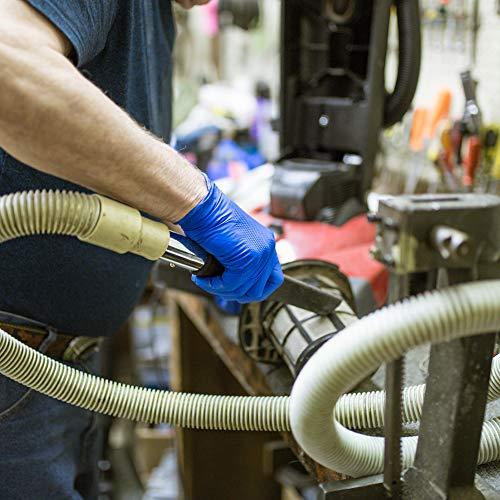 GLOVEWORKS GLOVEWORKS HD Royal Blue Nitrile Industrial Disposable Gloves, 6 Mil, Latex-Free, Raised Diamond Texture, Large, Box of 100