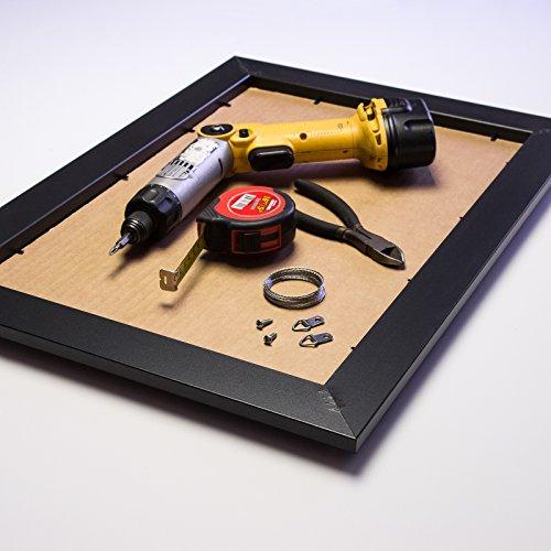 Craig Frames Craig Frames 15DRIFTWOODBK 16 x 22 Inch Picture Frame, Black, Set of 4