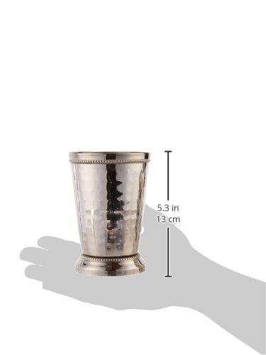 Elegance Elegance 12 oz Hammered Mint Julep Cup, Large, Silver