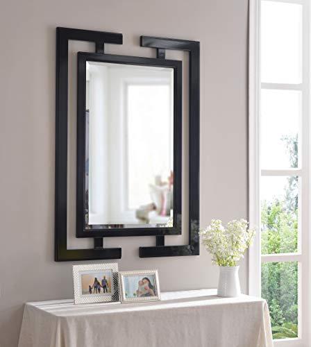 Kenroy Home Kenroy Home Casual Wall Mirror ,41 Inch Height, 0.75 Inch Length, 29 Inch Width with Gloss Black