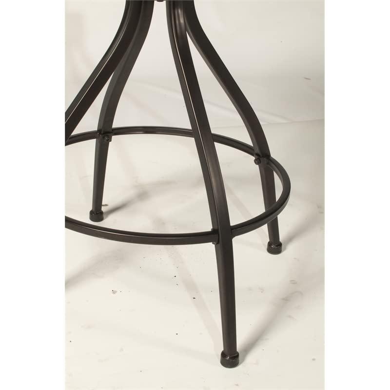 Hillsdale Hillsdale Worland Swivel Backless Stool, Adjustable Stool (One Stool), Brown
