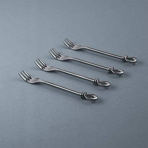 Gourmet Settings Gourmet Settings Twist Cocktail Forks Stainless Steel Set of 4