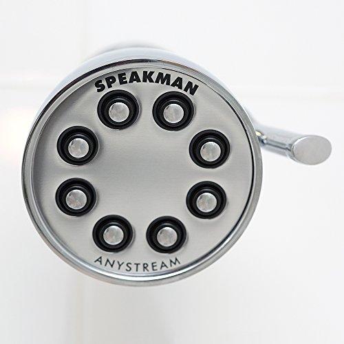 Speakman Speakman S-2251 Signature Icon Anystream Adjustable High Pressure Shower Head - 2.5 GPM Solid Brass Replacement Bathroom Showerhead, Polished Chrome