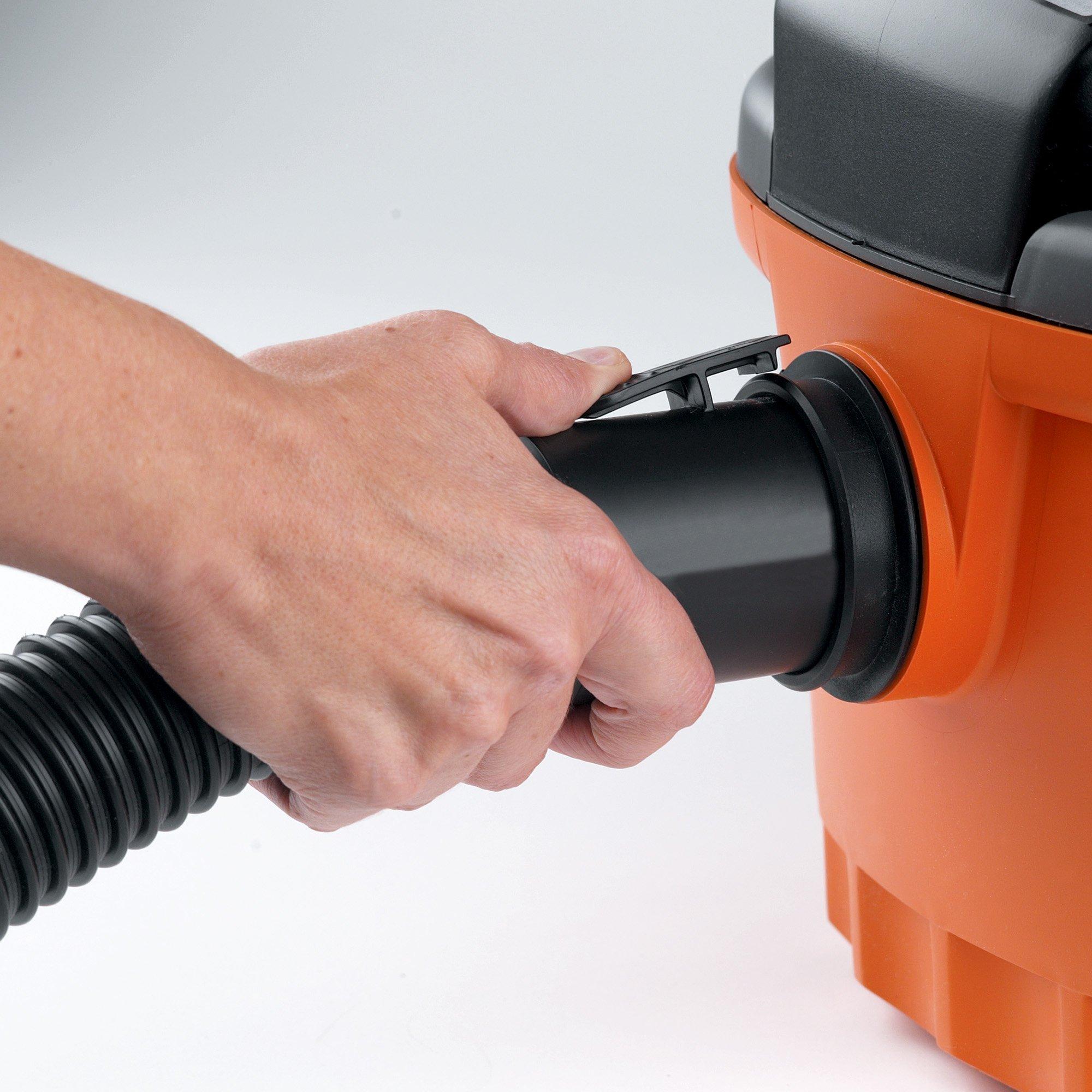 RIDGID RIDGID Wet Dry Vacuums VAC4000 Powerful and Portable Vacuum Cleaner, Includes 4-Gallon, 5.0 Peak Horsepower Wet Dry Auto Vacuum Cleaner for Car, Dusting Brush, Car Nozzle, and Claw Nozzle