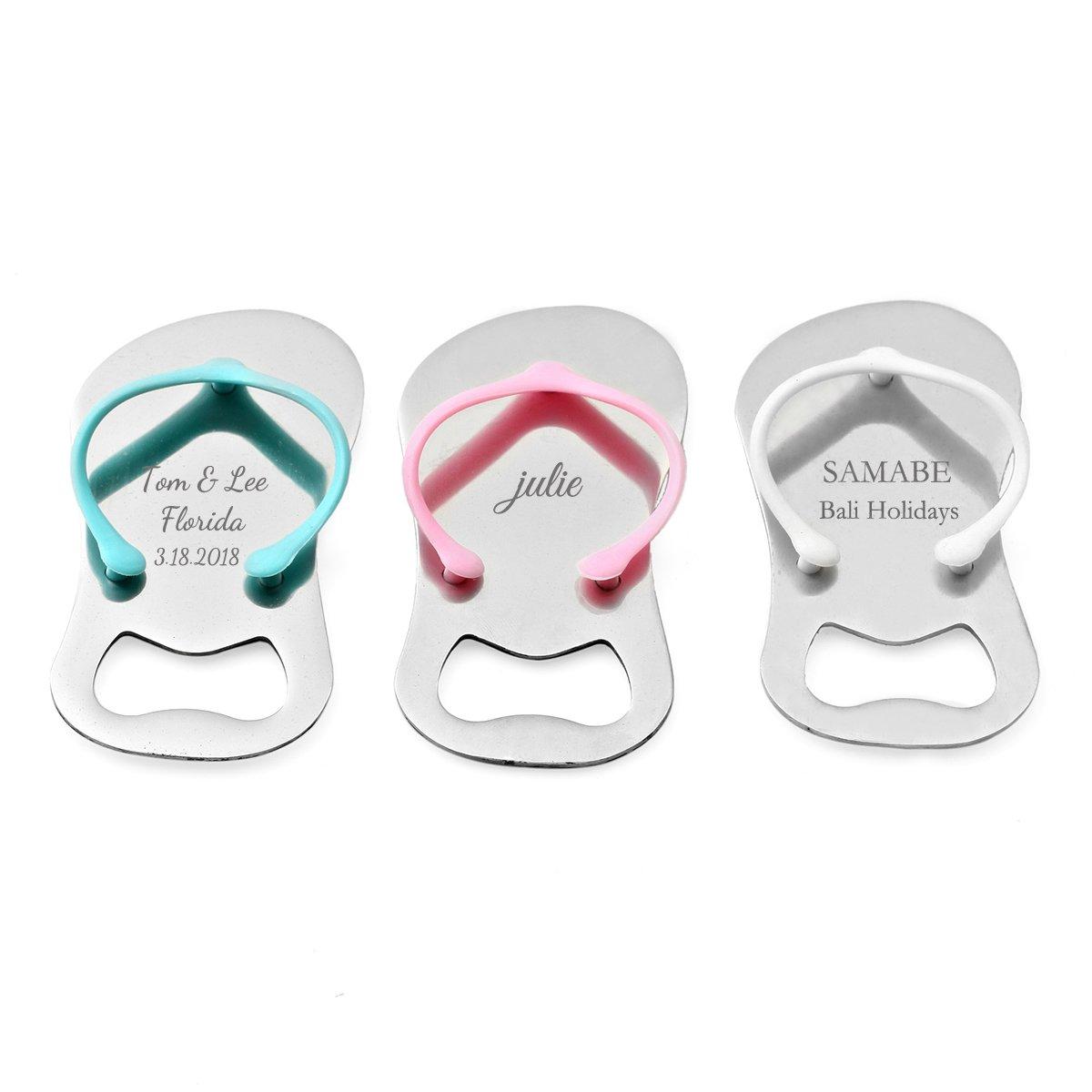 KateMelon KateMelon Wedding Favors Personalized Pop the Top Flip-Flop Bottle Opener (200, Pink)