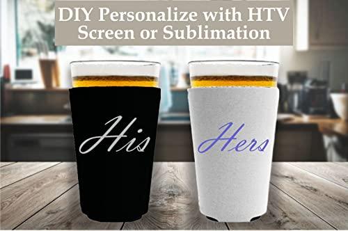 Coolie Junction Blank Neoprene Pint Glass Coolie (Variety Color 12 Pack)