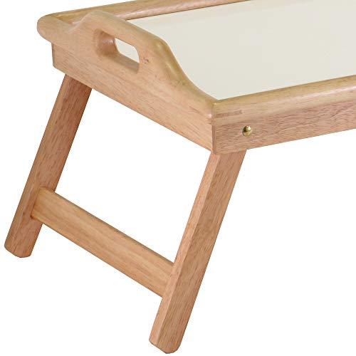 Winsome Winsome Wood Sherwood Bed Tray, Natural and white top