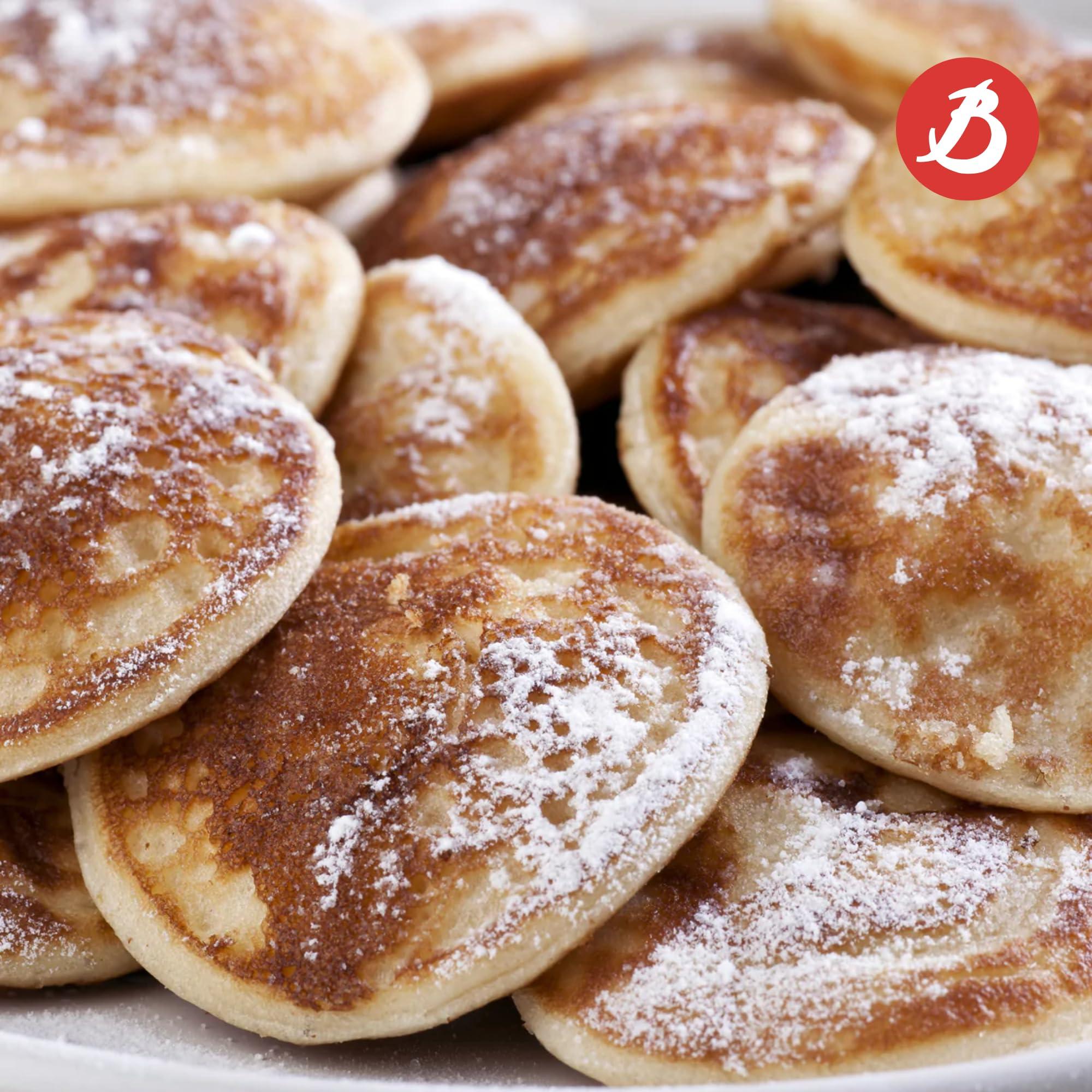 De Buyer De Buyer MINERAL B Carbon Steel Aebleskiver & Poffertjes Pan - Ideal for Mini Pancakes - Naturally Nonstick - Made in France