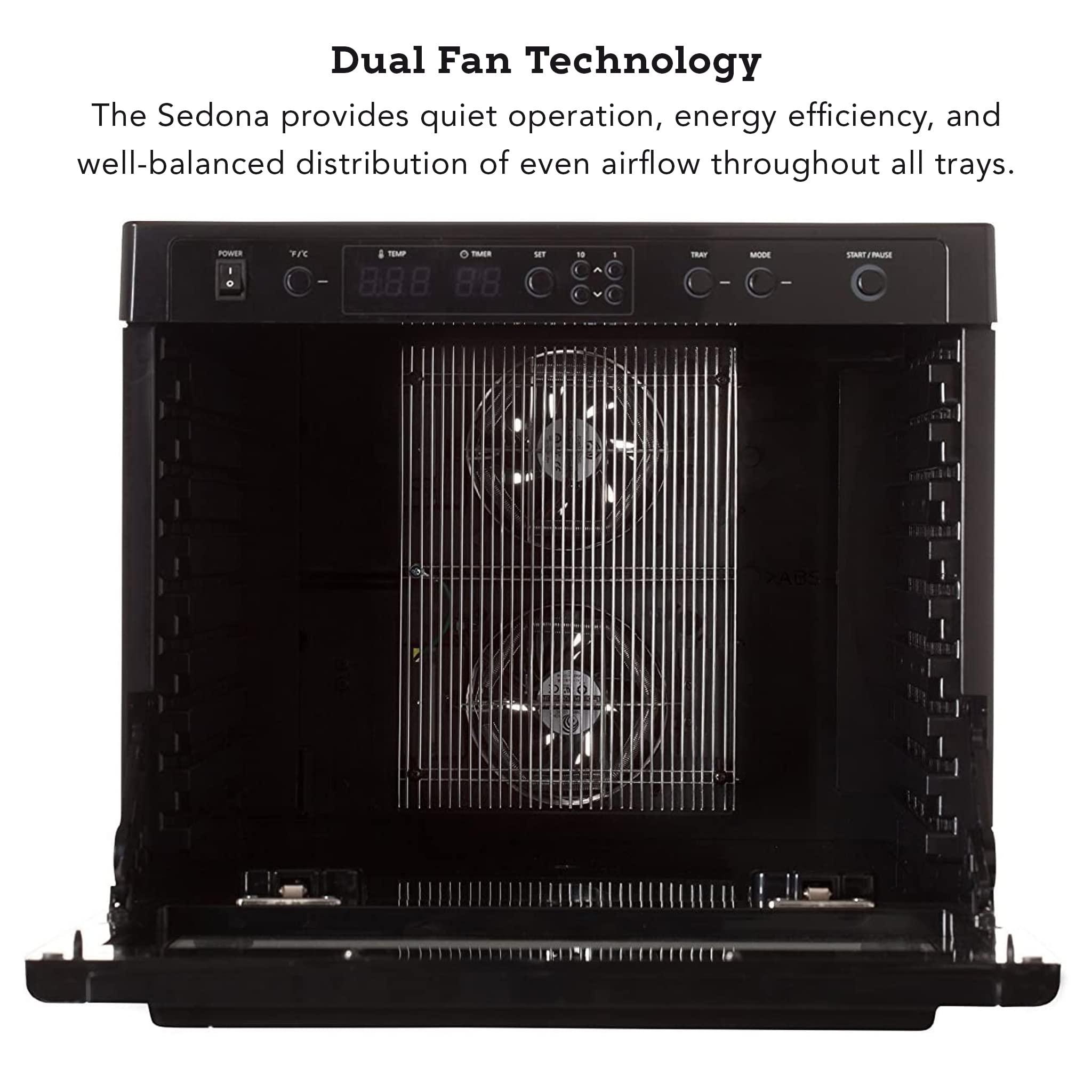 Tribest Tribest Sedona Classic SD-S9000-B Digital Food Dehydrator, Black with Stainless Steel Trays