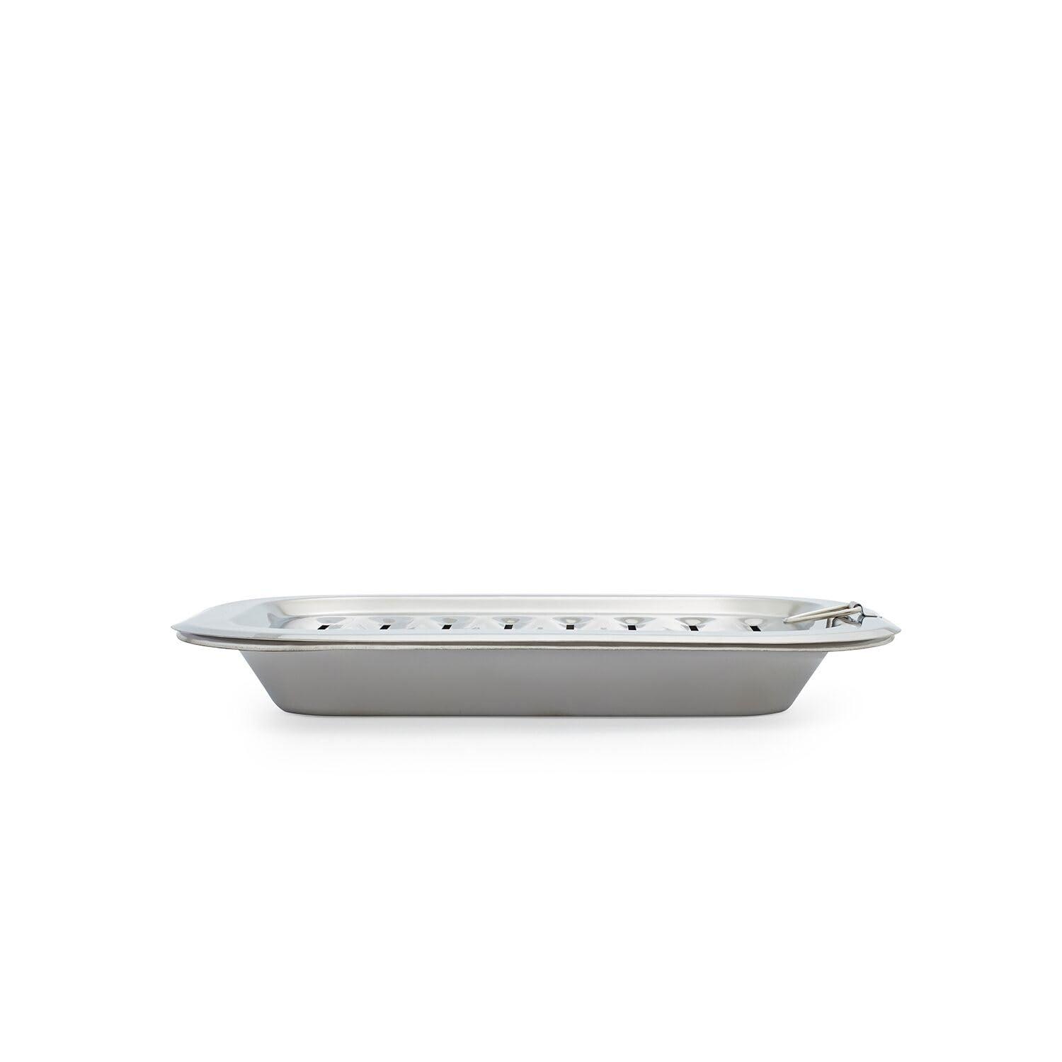 Sur La Table Sur La Table 12\" x 9\" Stainless Steel Broiler Pan includes Broiler Rack and Pan, Silver