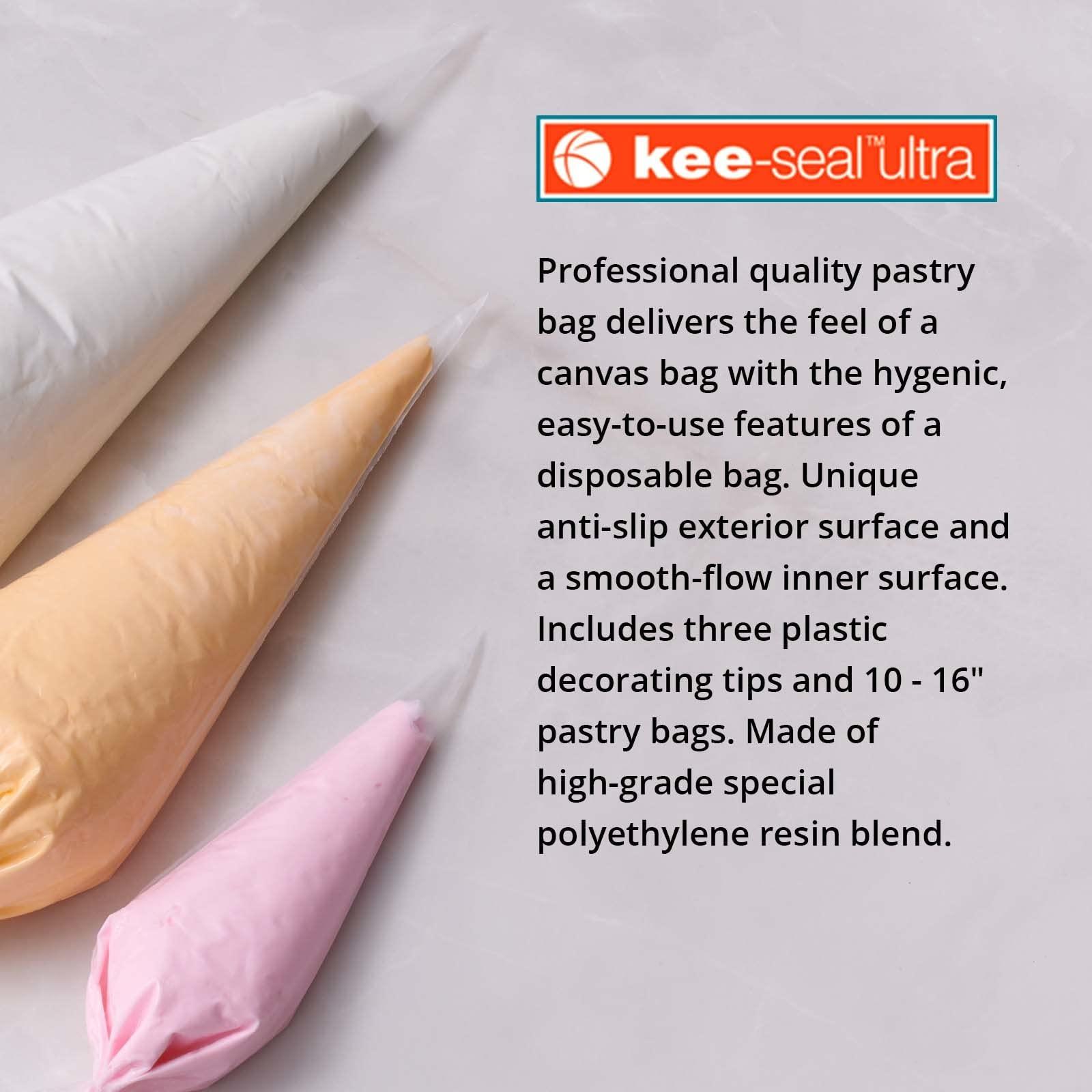 DecoPac DecoPac KEE-Seal Disposable Piping Keeseal Ultra Pastry Bag, 21\", Clear