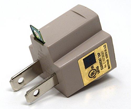 Nippon America 20 Pack 3 to 2 Prong AC Polarized Grounding AC Power Plug Adapter ETL Listed Grey