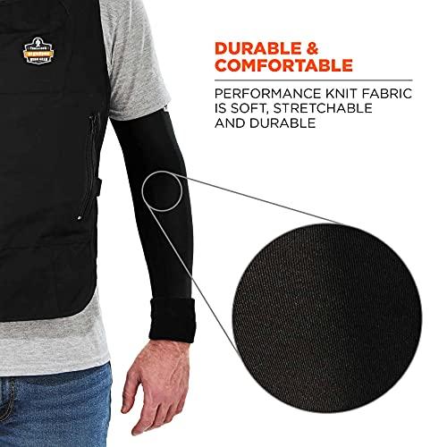 Ergodyne Ergodyne - 12284 Cooling Arm Sleeves, Sized for Men &Women, UPF 50+ Sun Protection, Chill Its 6690 Lime, Large