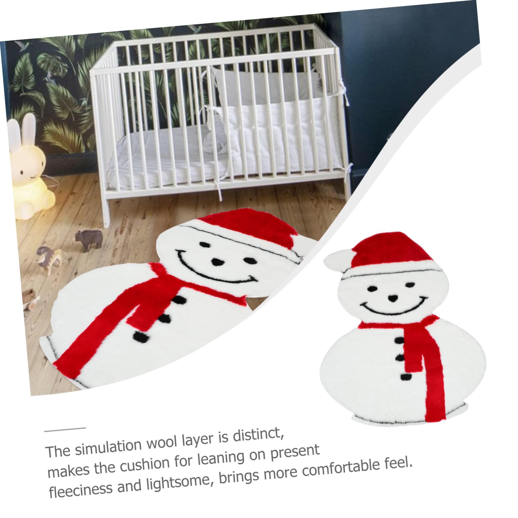 Amosfun 1 Pc Christmas Tree Rug Christmas Rug Christmas Carpet Faux Wool Rug Imitation Wool Rug Decorative Carpet Xmas Long Plush Rug Xmas Carpet Xmas Rug Faux Wool Carpet Decorative Rug