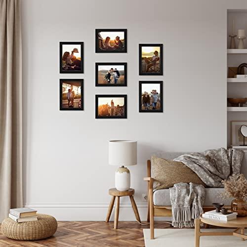 Giftgarden Giftgarden 5x7 Picture Frame Black 5 x 7 Photo Frames Bulk for Wall or Tabletop, 12 Pack