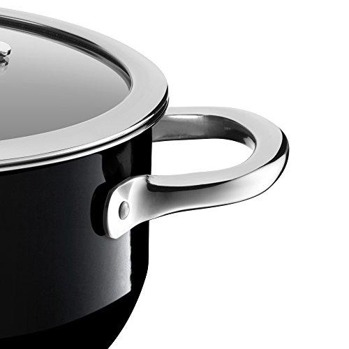 Silit Silit Passion Hollow Handles Silargan Functional Ceramic Pot, 33 x 28 x 17.3 cm, Black
