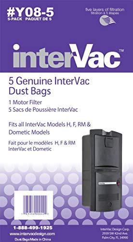 INTERVAC Intervac 5-pack Dust Bags and Exhaust Filter Y08-5