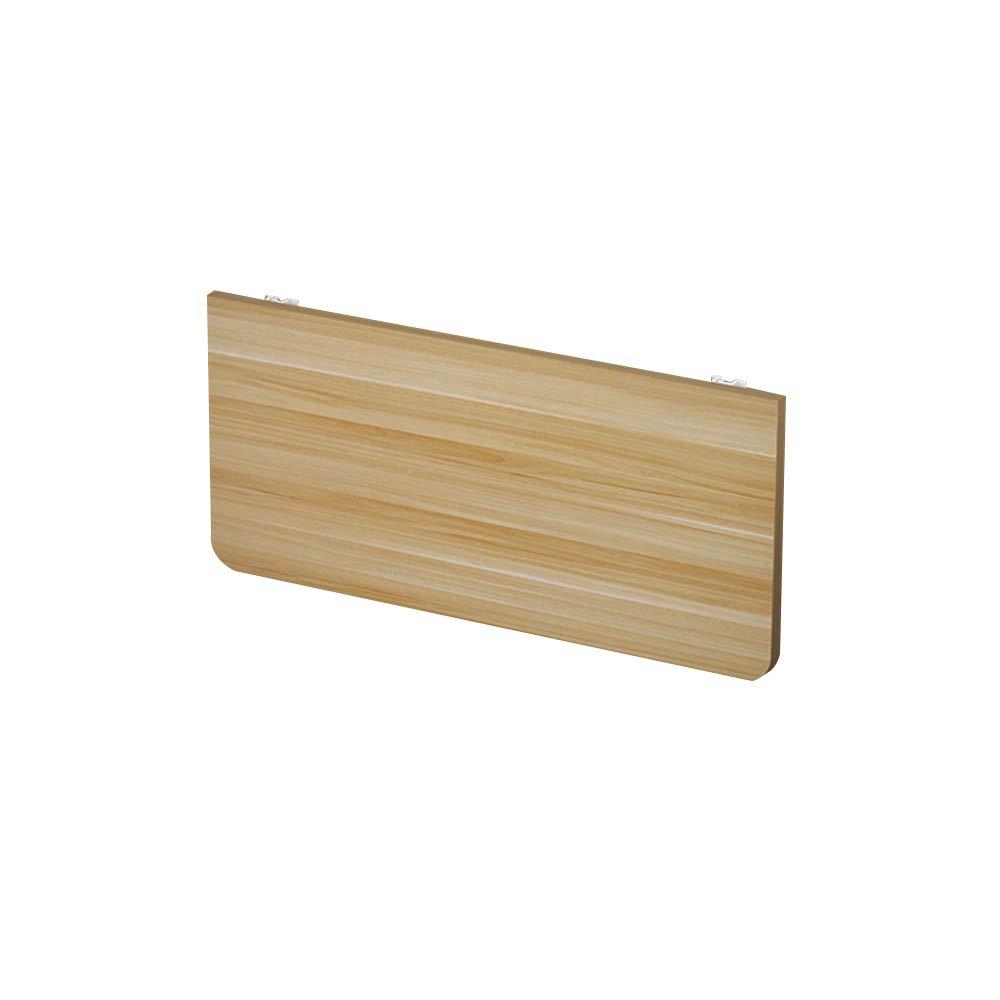 Folding Table Solid Wood Folding Dining Table, Small Apartment, Foldable Multifunctional Table, Household Invisible Dining Table, Small Dining Table, Square Table, Wall-Mounted Table, White Black Light Walnut col