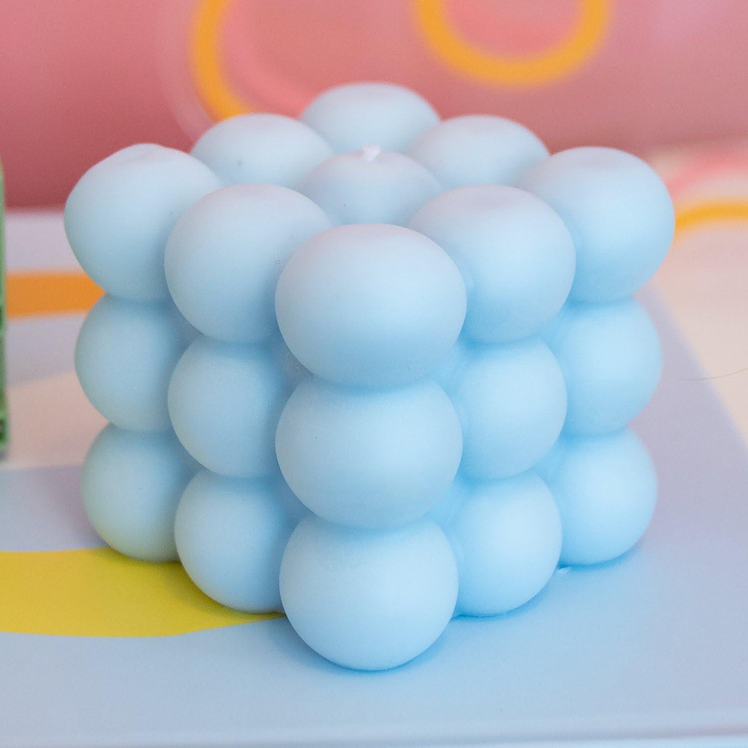 Generic Classic Bubble Candle (Color: Blue, Scent: Unscented)