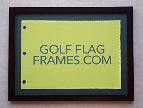 Golf Flag Frames Golf Flag Frames 16x20 Mahogany Color, Moulding brn-002, Green Mat (Holds 13x17 Masters Golf Flags; Flag not incl)