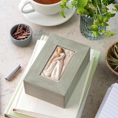 Willow Tree Willow Tree Mother and Daughter, Protect and cherish, give wings to fly, A Message of Family Love and Support, Wood Box to hold Jewelry and Keepsakes, Sculpted Hand-Painted Memory Box