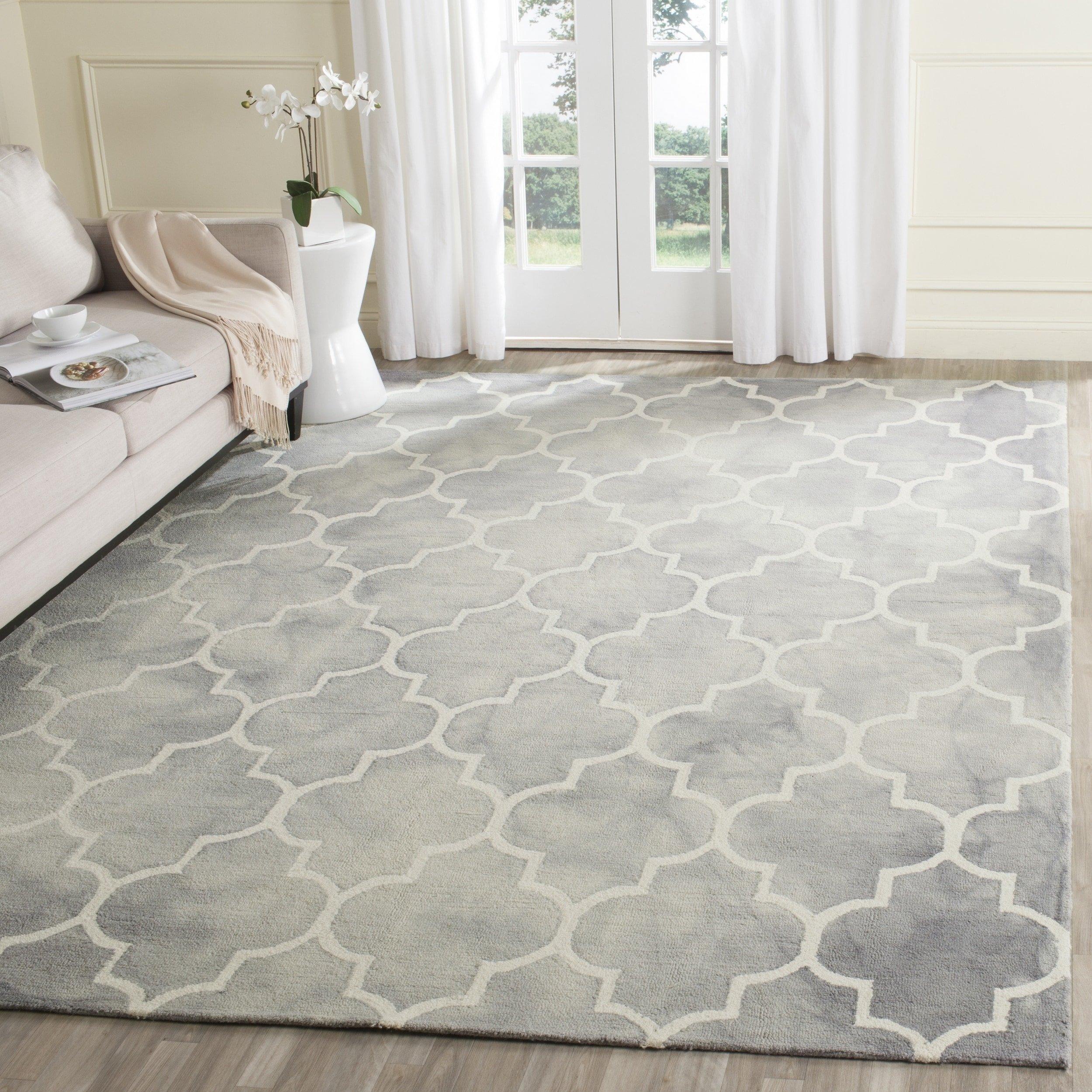 Safavieh MARTHA STEWART x SAFAVIEH 8'6" x 11'6" Toffee MSR3260D Handmade Geranium Leaf Wool & Viscose Area Rug