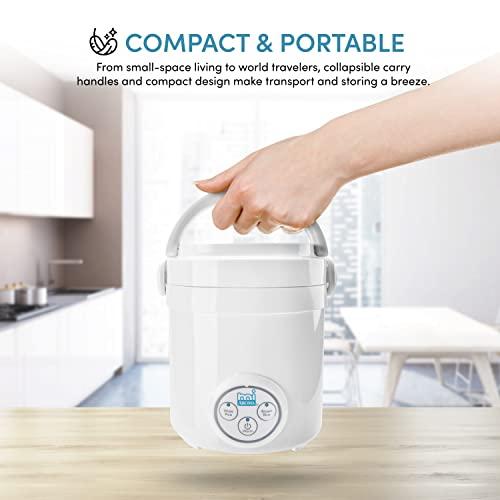 Aroma Housewares Aroma Housewares (MRC-903D) Mi 3-Cup (Cooked) (1.5-Cup UNCOOKED) Digital Cool Touch Mini Rice Cooker,White