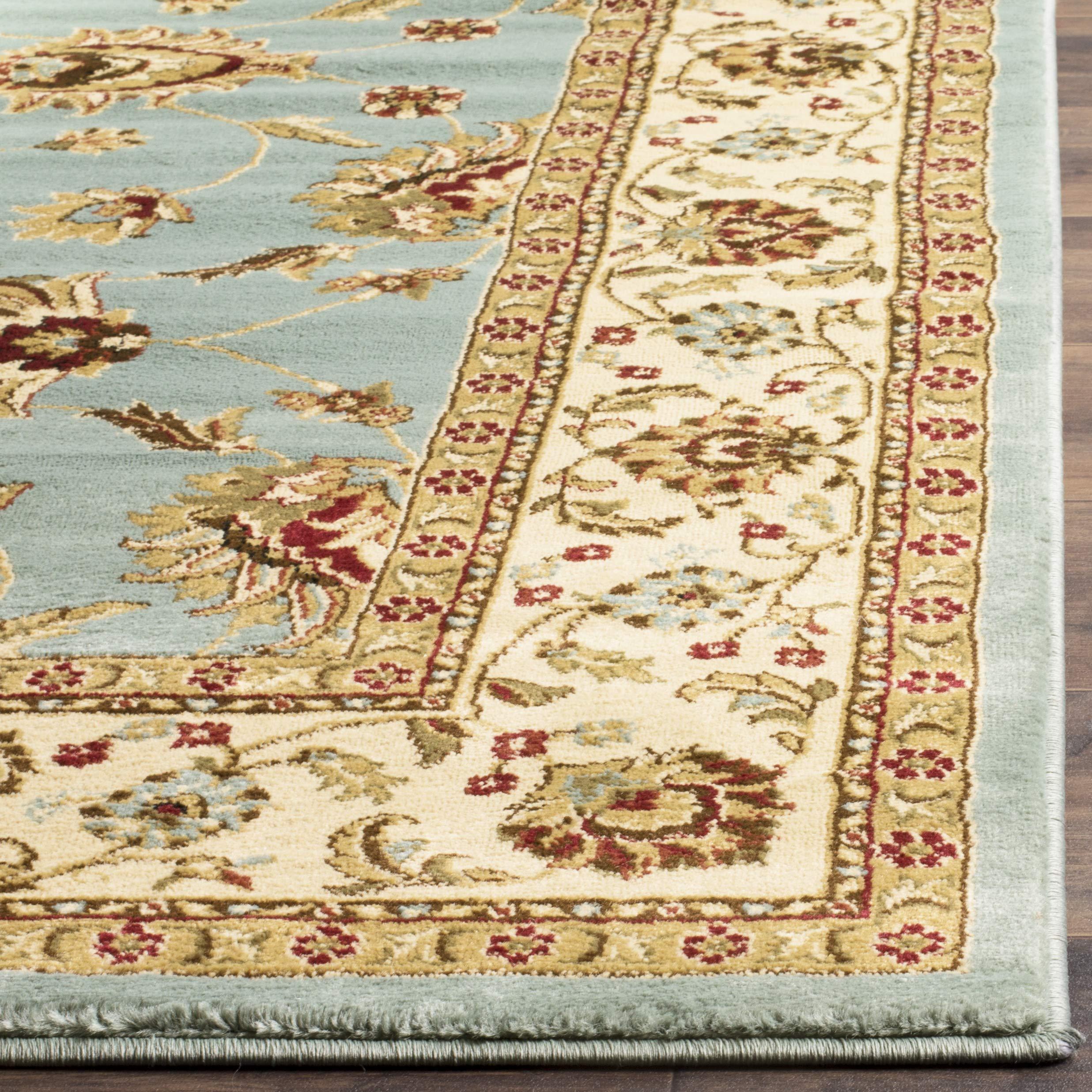 Safavieh SAFAVIEH Lyndhurst Collection Area Rug - 5'3" x 7'6", Blue & Ivory, Traditional Oriental Design, Non-Shedding & Easy Care, Ideal for High Traffic Areas in Living Room, Bedroom (LNH553-6512)