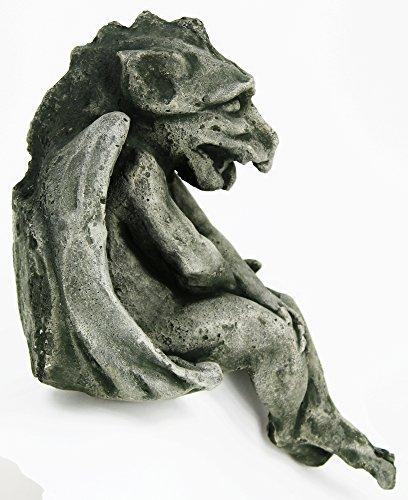 Fleur de Lis Garden Ornaments LLC Sitting Gargoyle Home and Garden Statues Cement Gargoyles