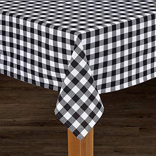 Lintex Lintex Linens Buffalo Check Cotton Imported Tablecloth Tan Round