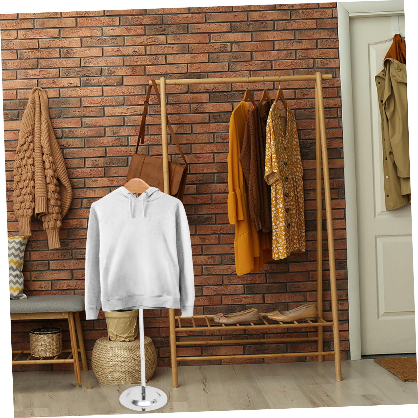 KOMBIUDA KOMBIUDA Adjustable T-Shirt Display Rack Coated Hanger Stand 46.5-79cm Height Fashion Retail Display