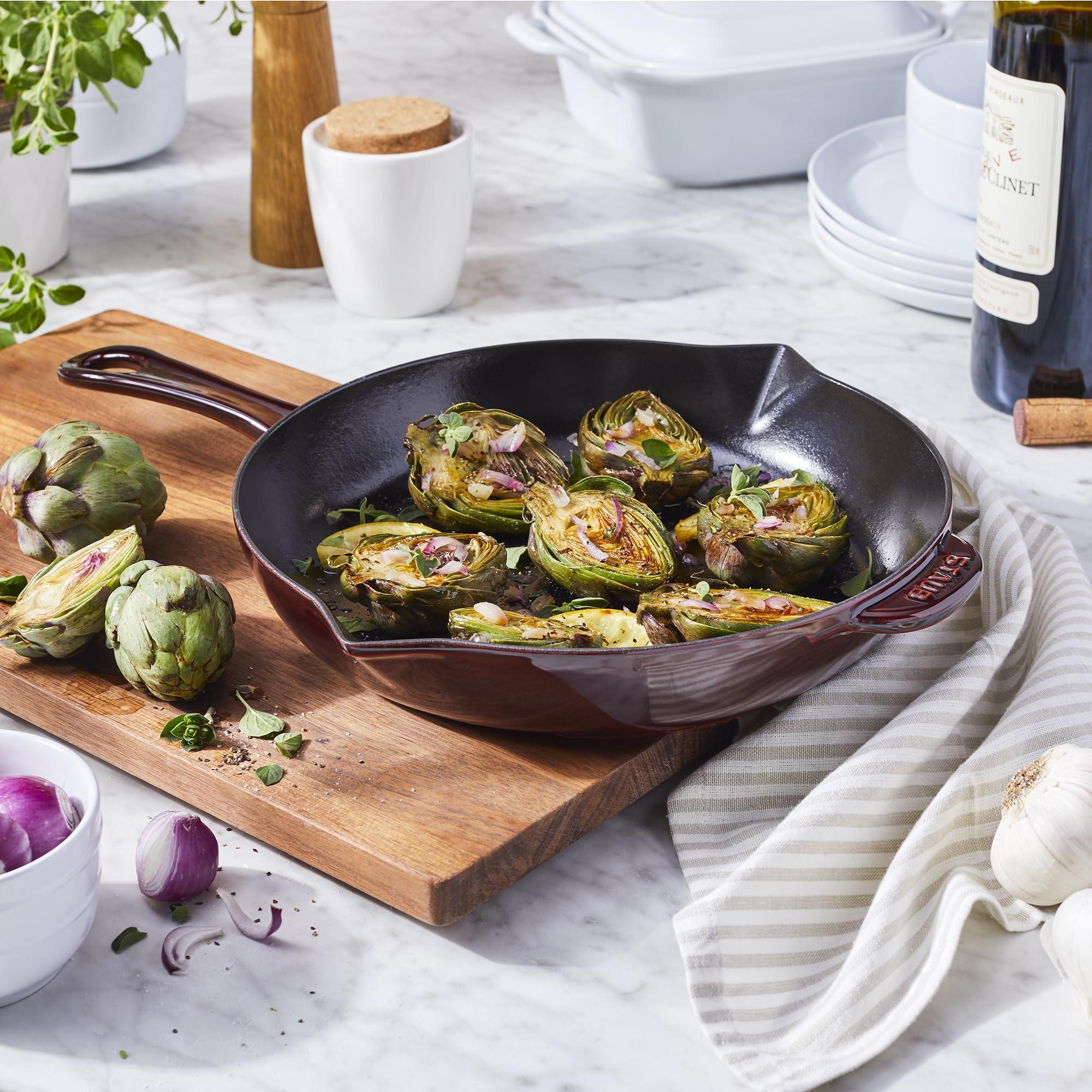 STAUB Staub Cast Iron 10-inch Fry Pan - Grenadine, Made in France