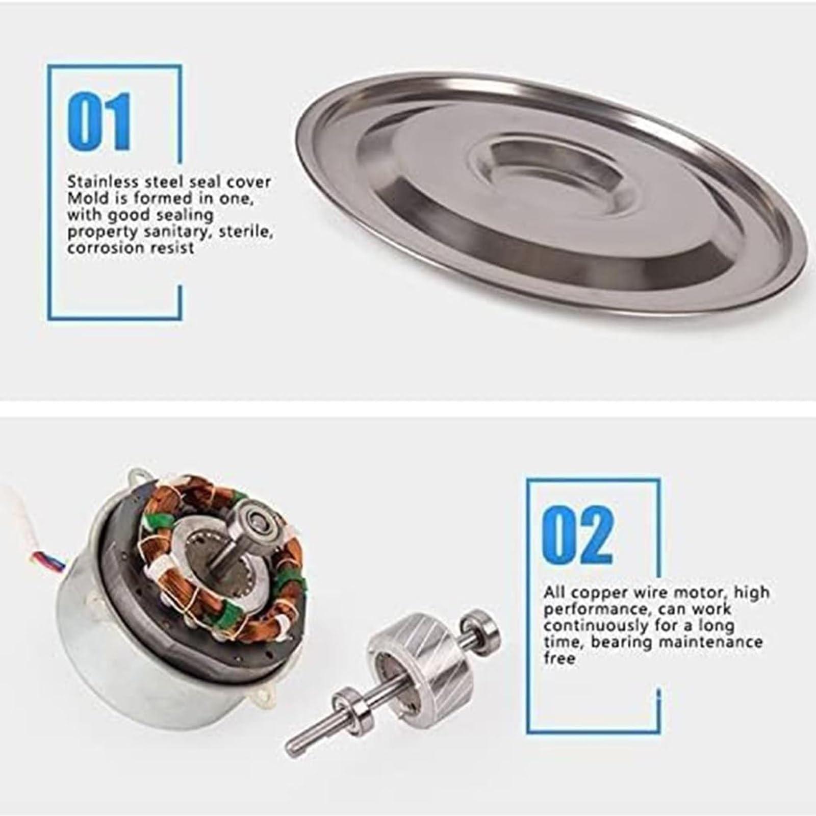 HENGCMM HENGCMM Automatic Powder Sifter Machine Automatic Sieve Shaker Vibrating Machine Flour Sifter Electric Vibrating Sieve Machine 50W Sifter Shaker Machine 1350 r/min for Flours, Herbal Powder,10cm-110V