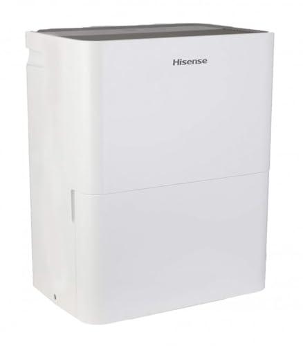 Hisense Hisense 35-Pint Dehumidifier, 3 Speed (Lo,Hi, Auto ), Noise Level 48 dB, Compact size, Auto shut-off, 115v, Up to 3000 sq ft, DH5022K1W - (Renewed)