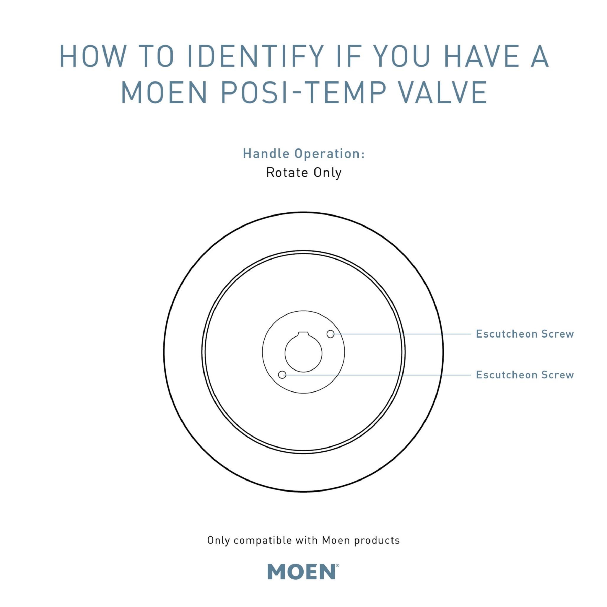Moen Moen Align Chrome Posi-Temp Pressure Balancing Eco-Performance Modern Shower Trim Kit, Valve Required, T2192EP