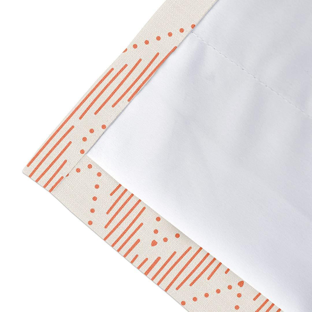 Bowcore Bowcore 2 Layers Blackout Curtains Flowers Pattern Set Privacy Lining Soundproof Window Curtain Panels for Bedroom, Living, Dining Room, Farmhause